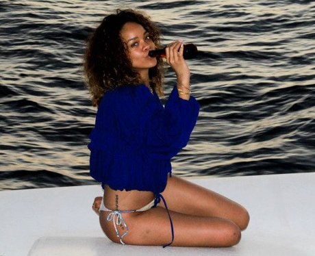 Rihanna on holiday
