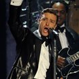 Justin Timberlake live on stage at the BRIT Awards
