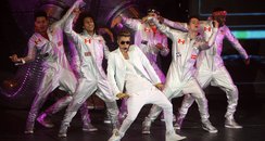 Justin Bieber performs in London