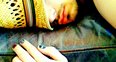 Zayn Malik asleep with painted nails