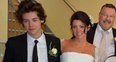 Harry Styles at mums wedding