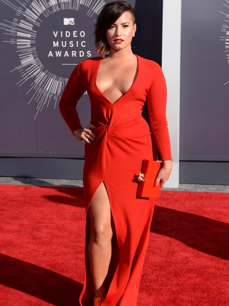 Image result for Demi Lovato in red